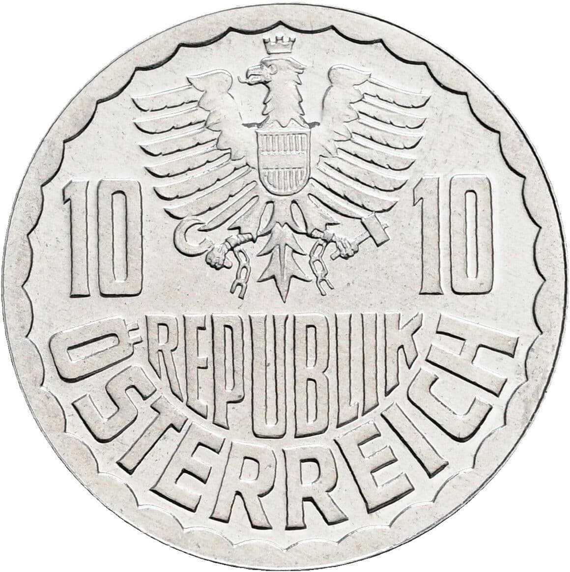 10 Groschen 1983 – Rückseite