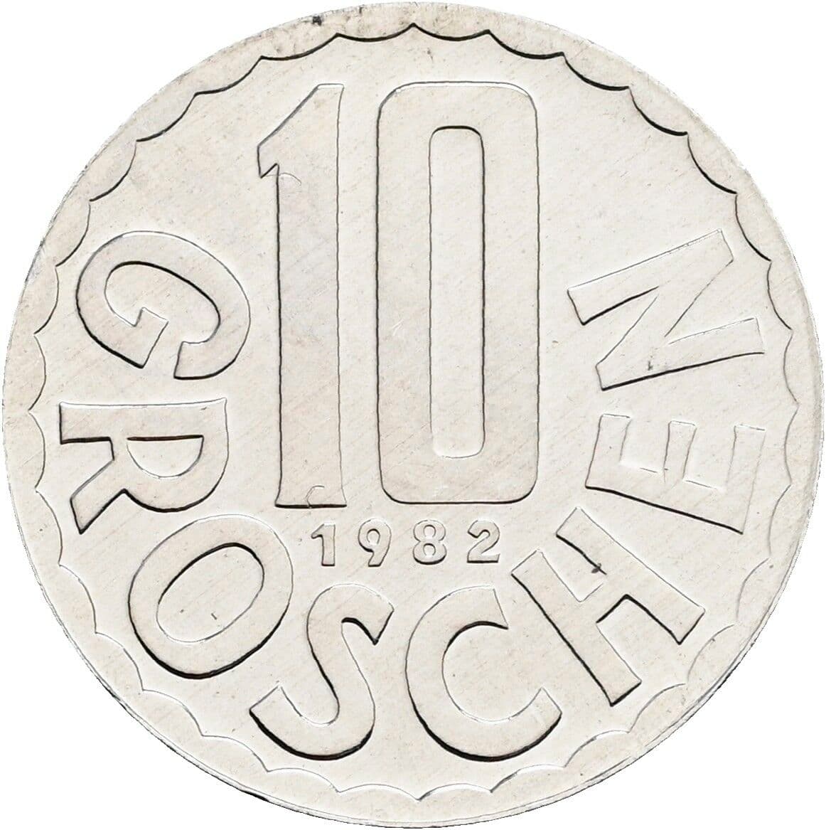 10 Groschen 1982 – Vorderseite