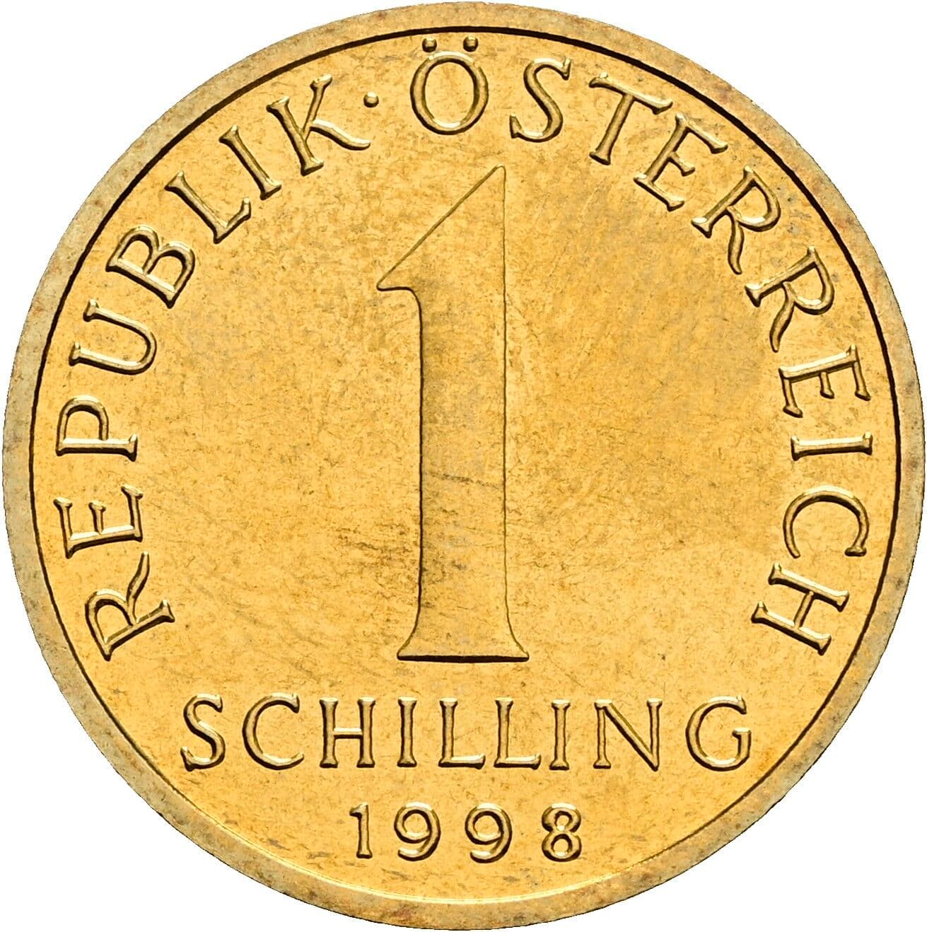 1 Schilling 1998 – Vorderseite