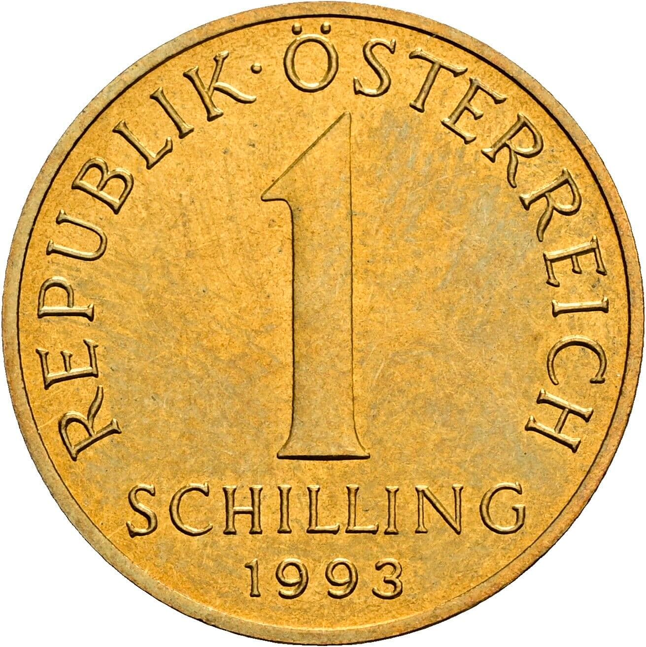 1 Schilling 1993 – Vorderseite