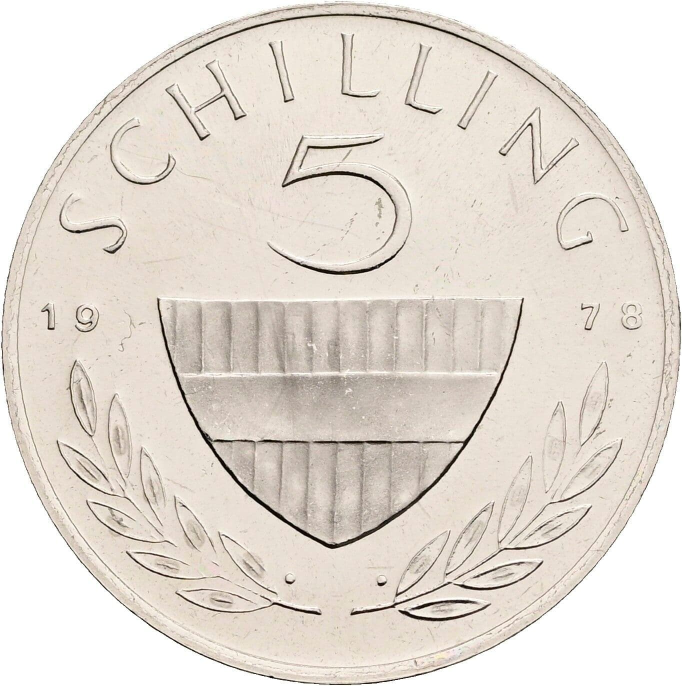 5 Schilling 1978 – Vorderseite