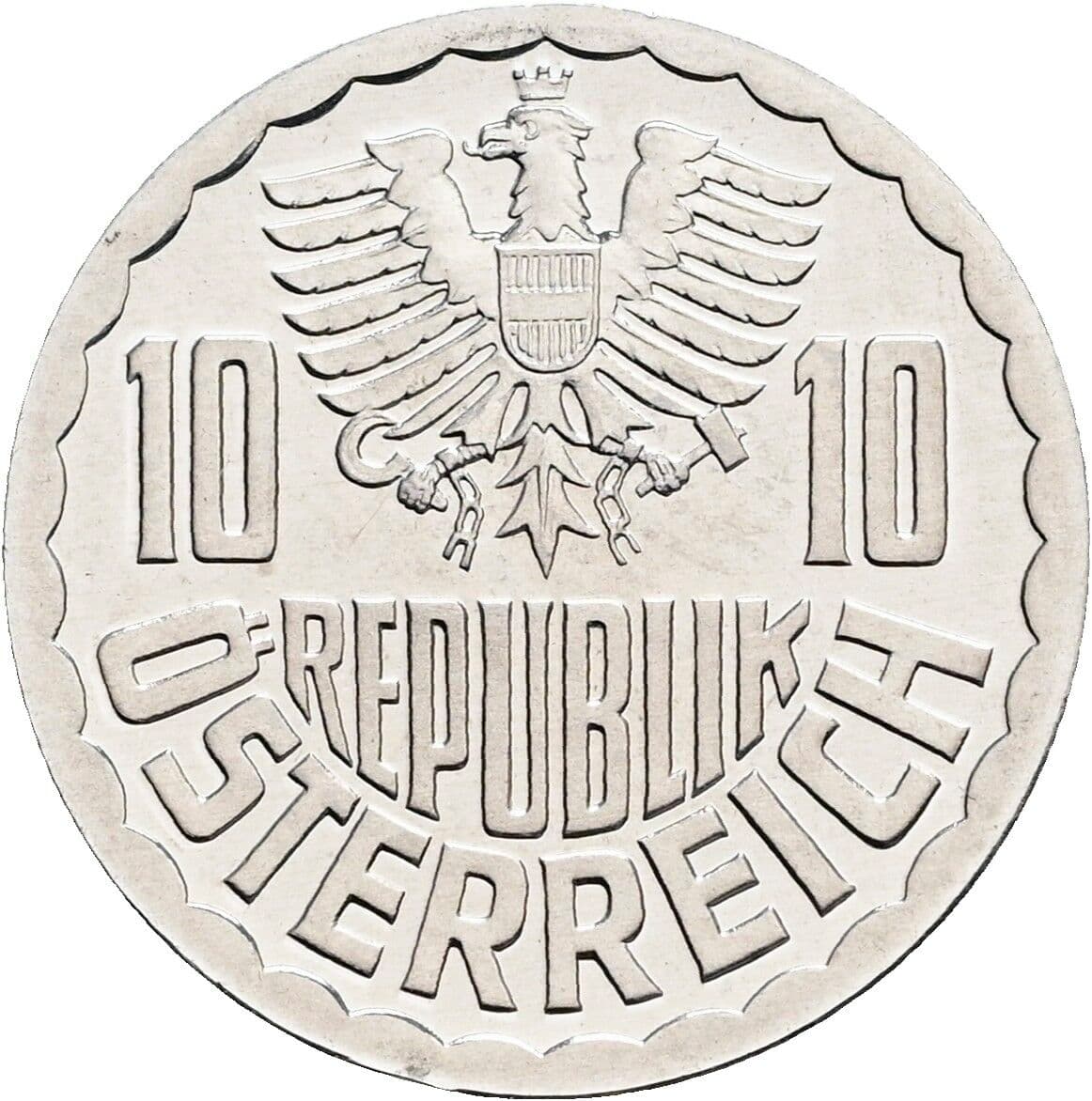 10 Groschen 1987 – Rückseite