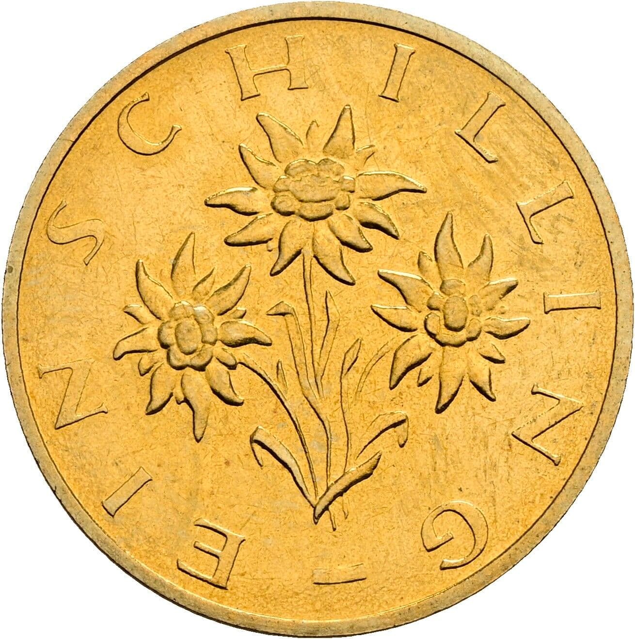 1 Schilling 1989 – Rückseite