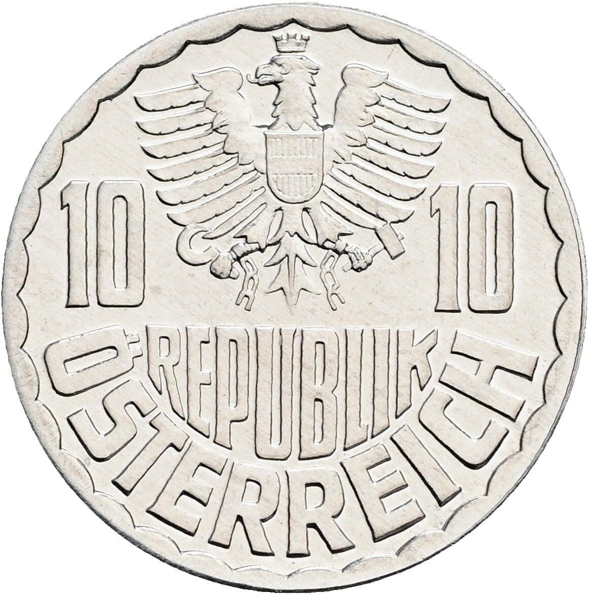 10 Groschen 1982 – Rückseite