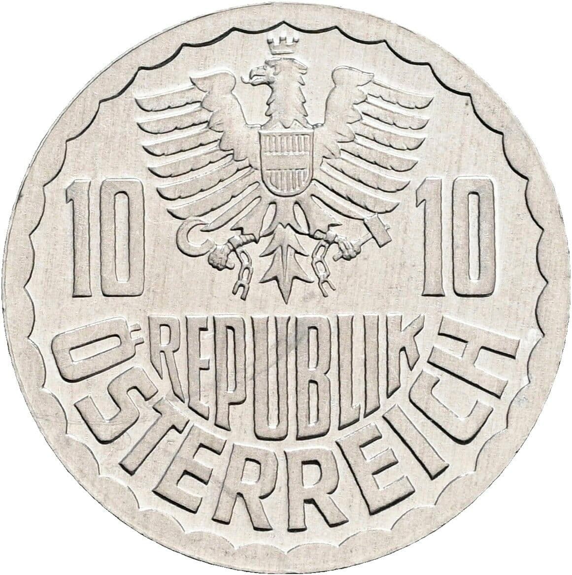 10 Groschen 1985 – Rückseite