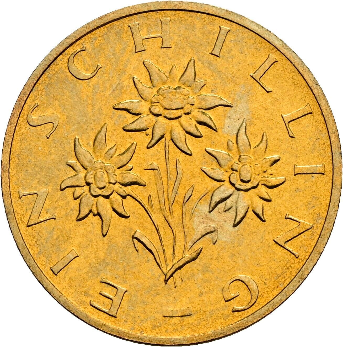 1 Schilling 1990 – Rückseite
