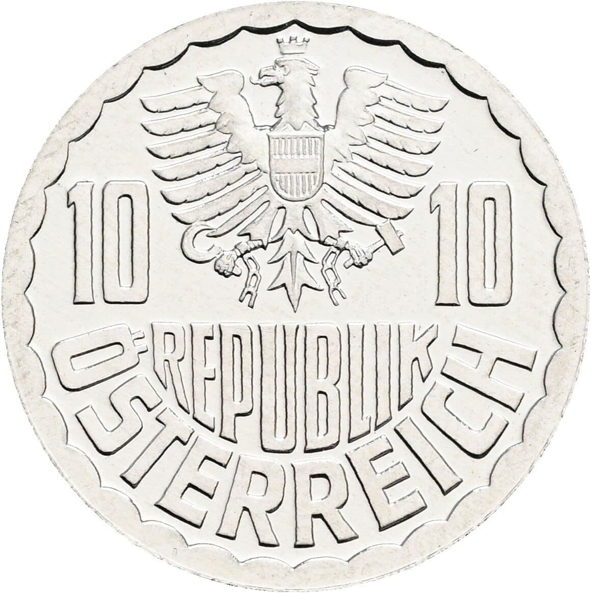 10 Groschen 1981 – Rückseite