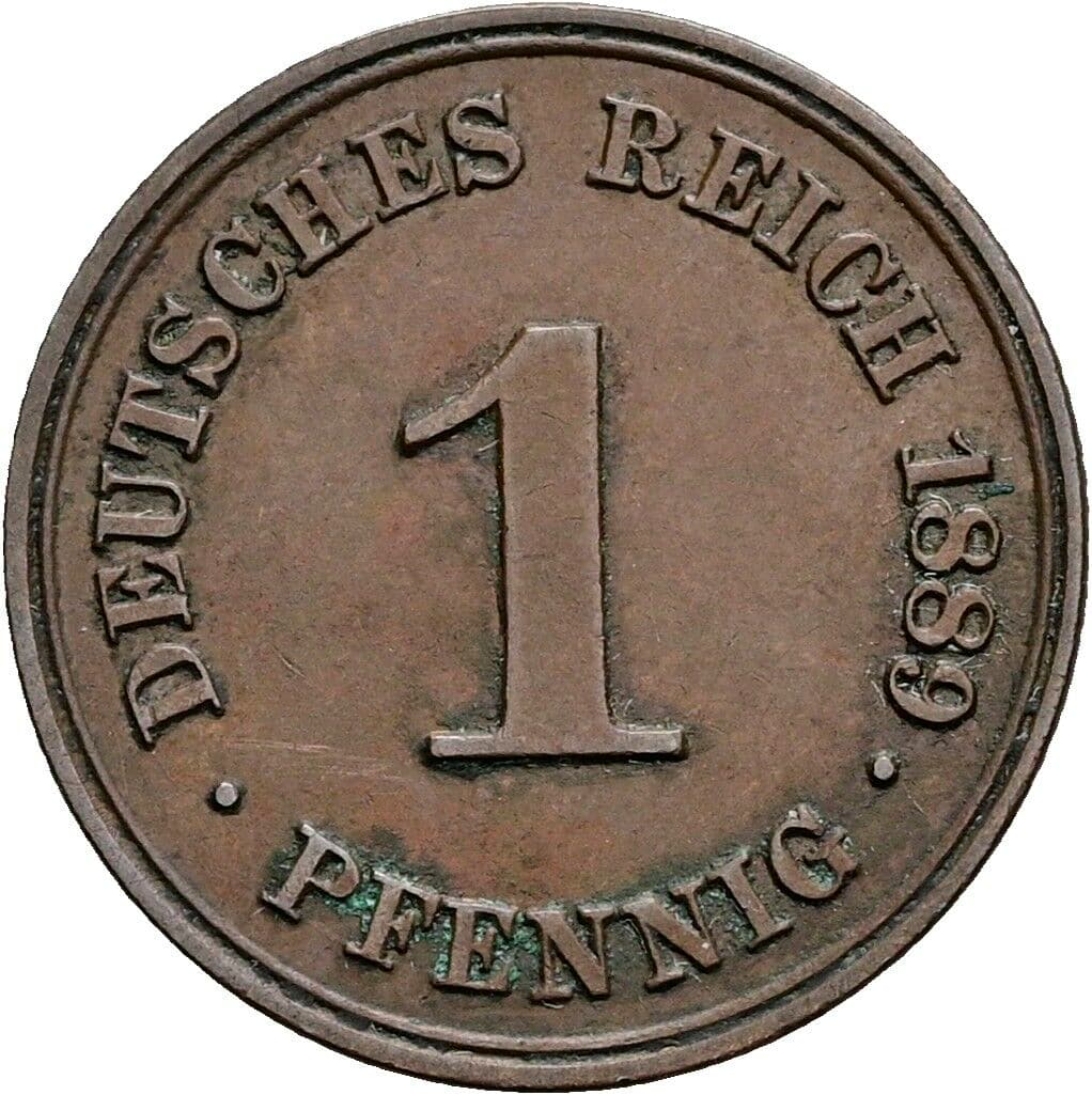 1 Pfennig 1889 A – Vorderseite