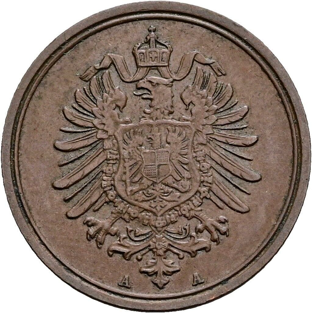 1 Pfennig 1889 A – Rückseite