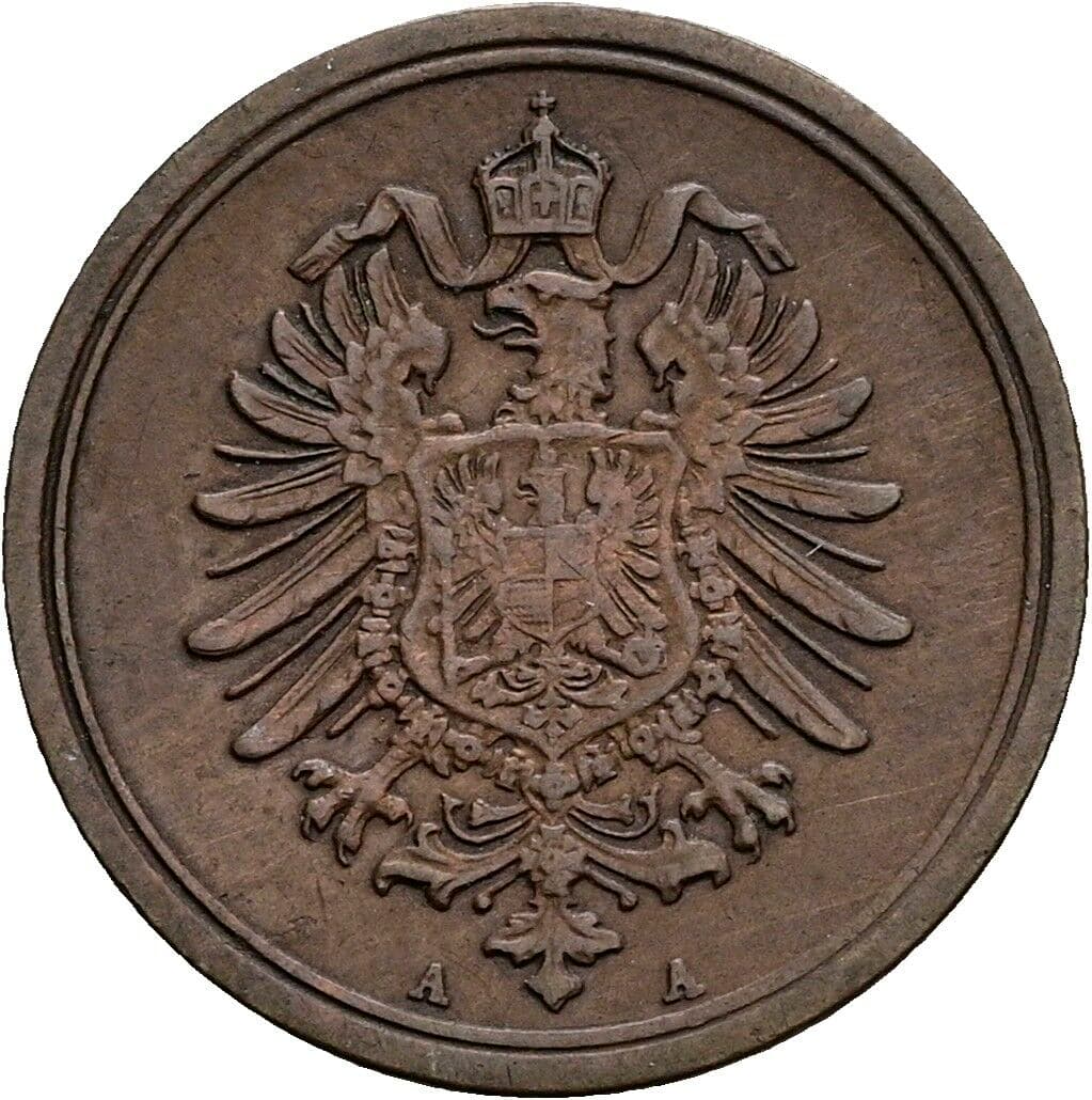 1 Pfennig 1875 A – Rückseite