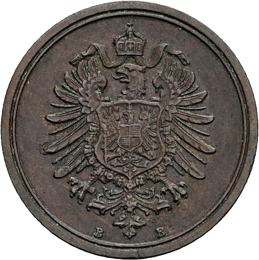 1 Pfennig 1876 B – Rückseite