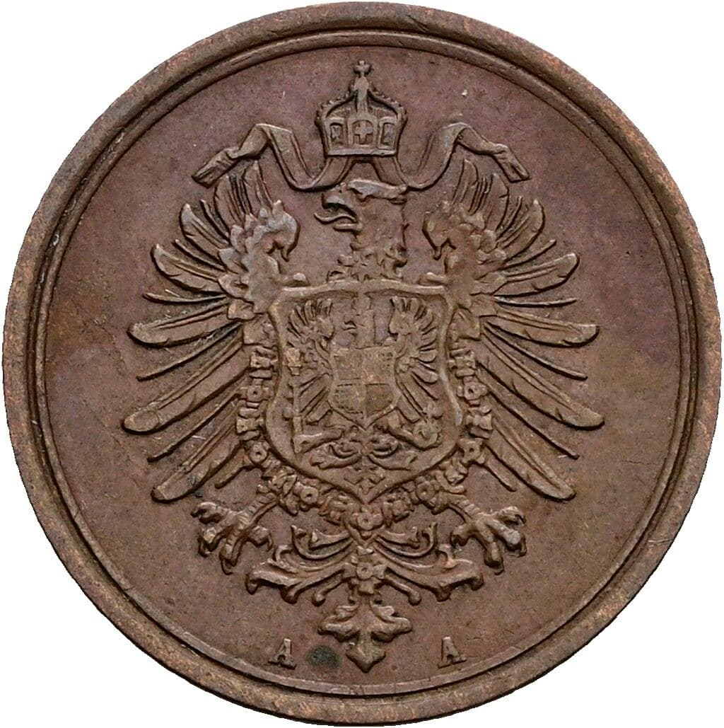 1 Pfennig 1886 A – Rückseite