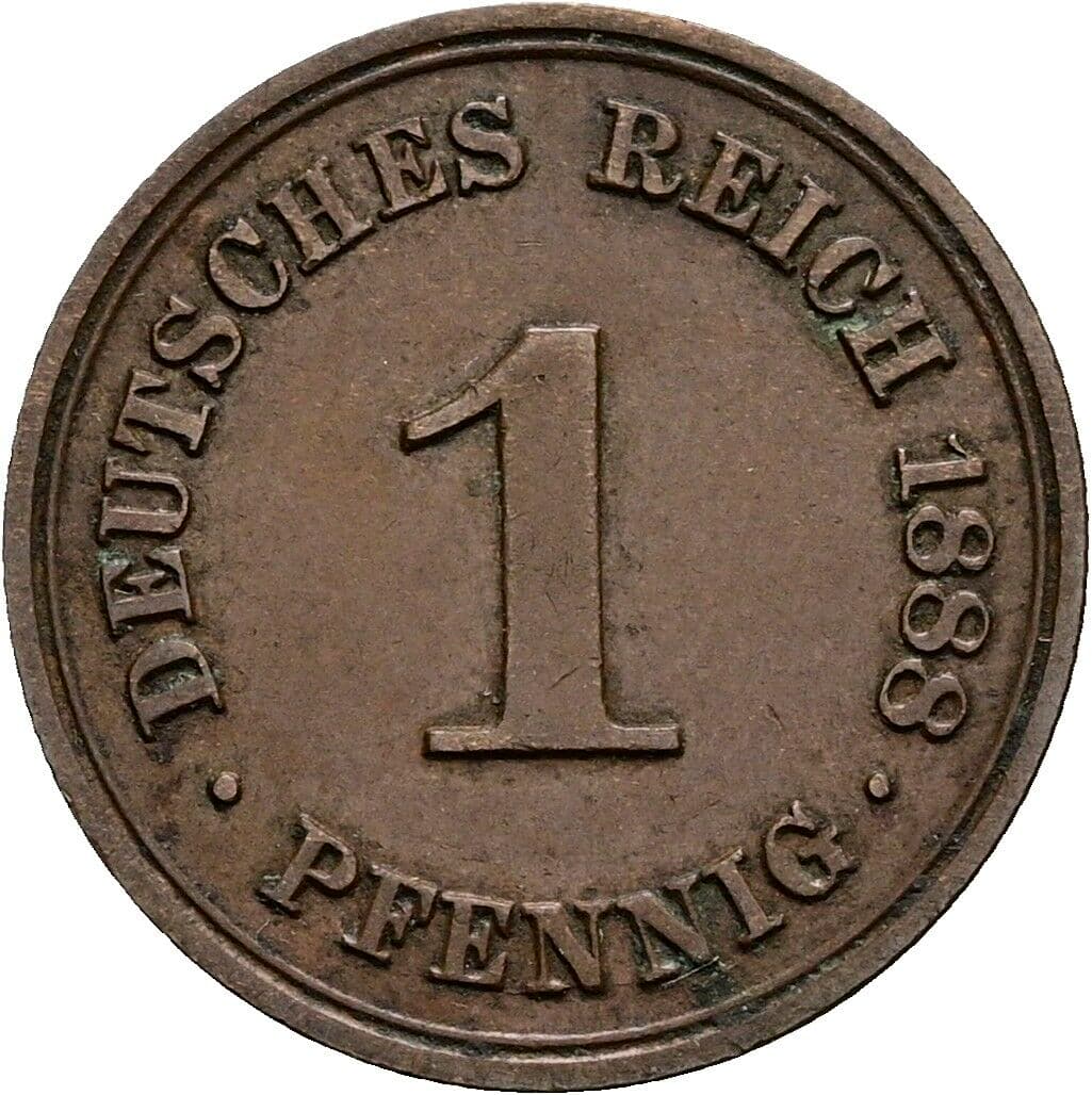 1 Pfennig 1888 A – Vorderseite
