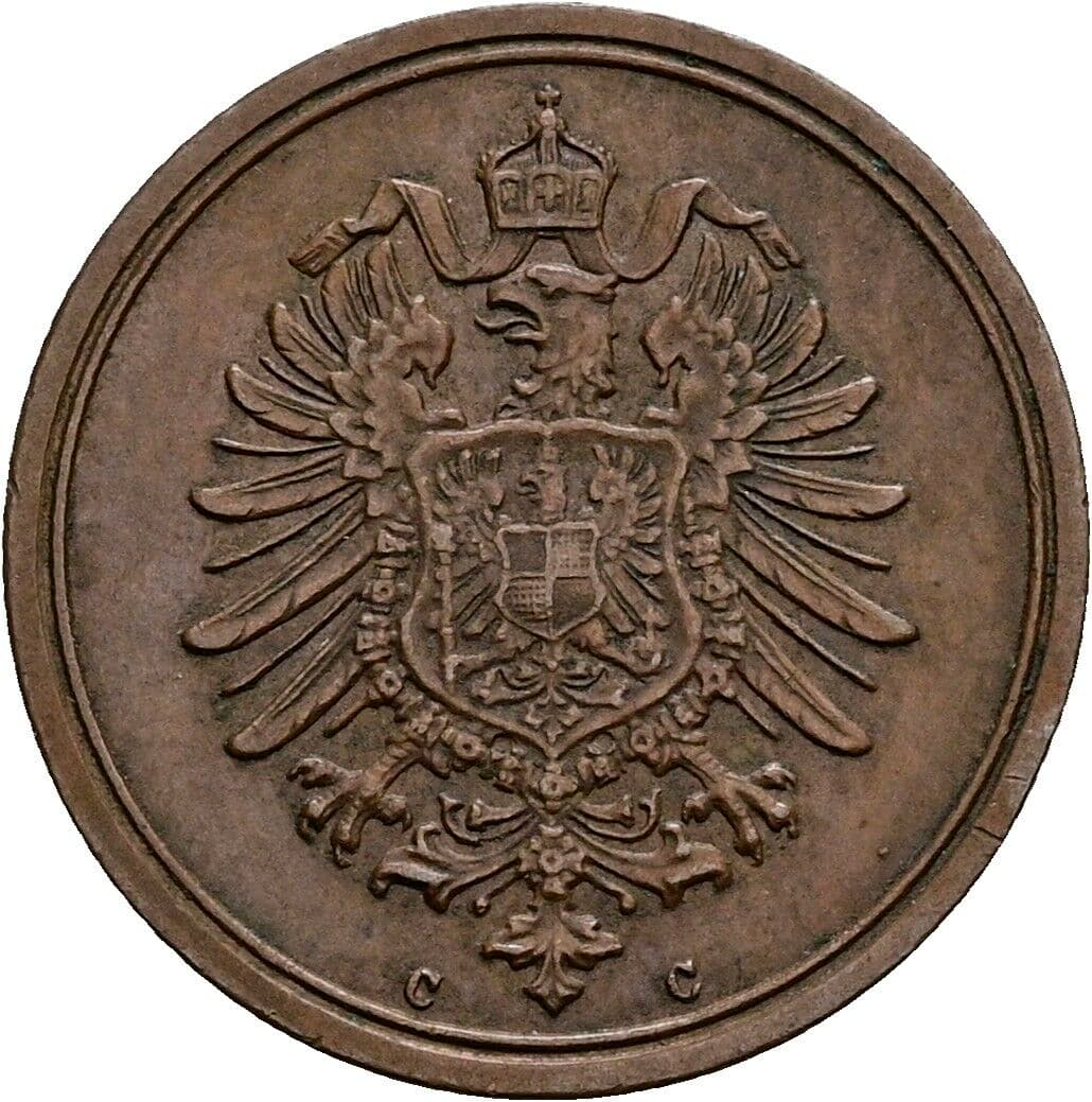 1 Pfennig 1874 C – Rückseite