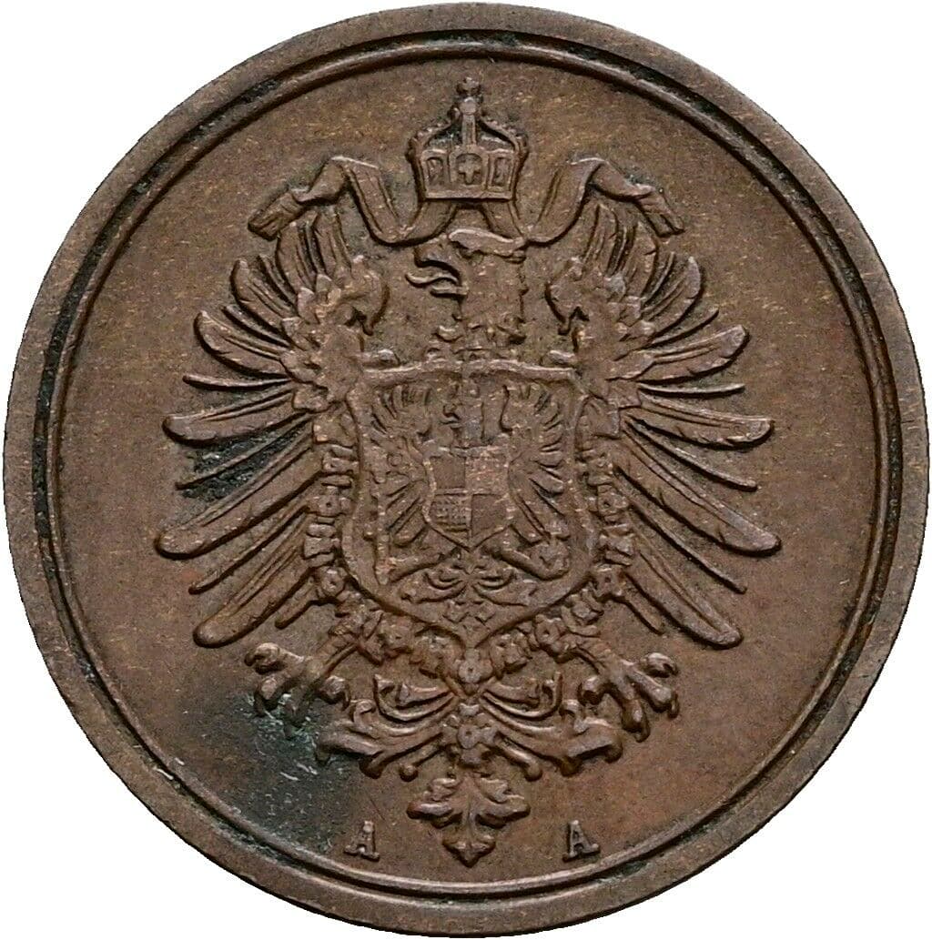 1 Pfennig 1888 A – Rückseite