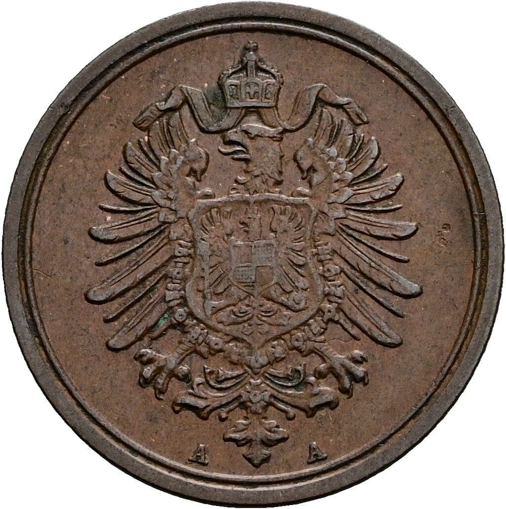 1 Pfennig 1886 A – Rückseite
