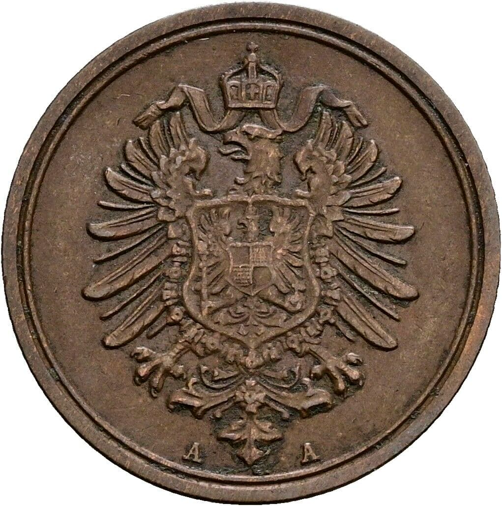 1 Pfennig 1888 A – Rückseite
