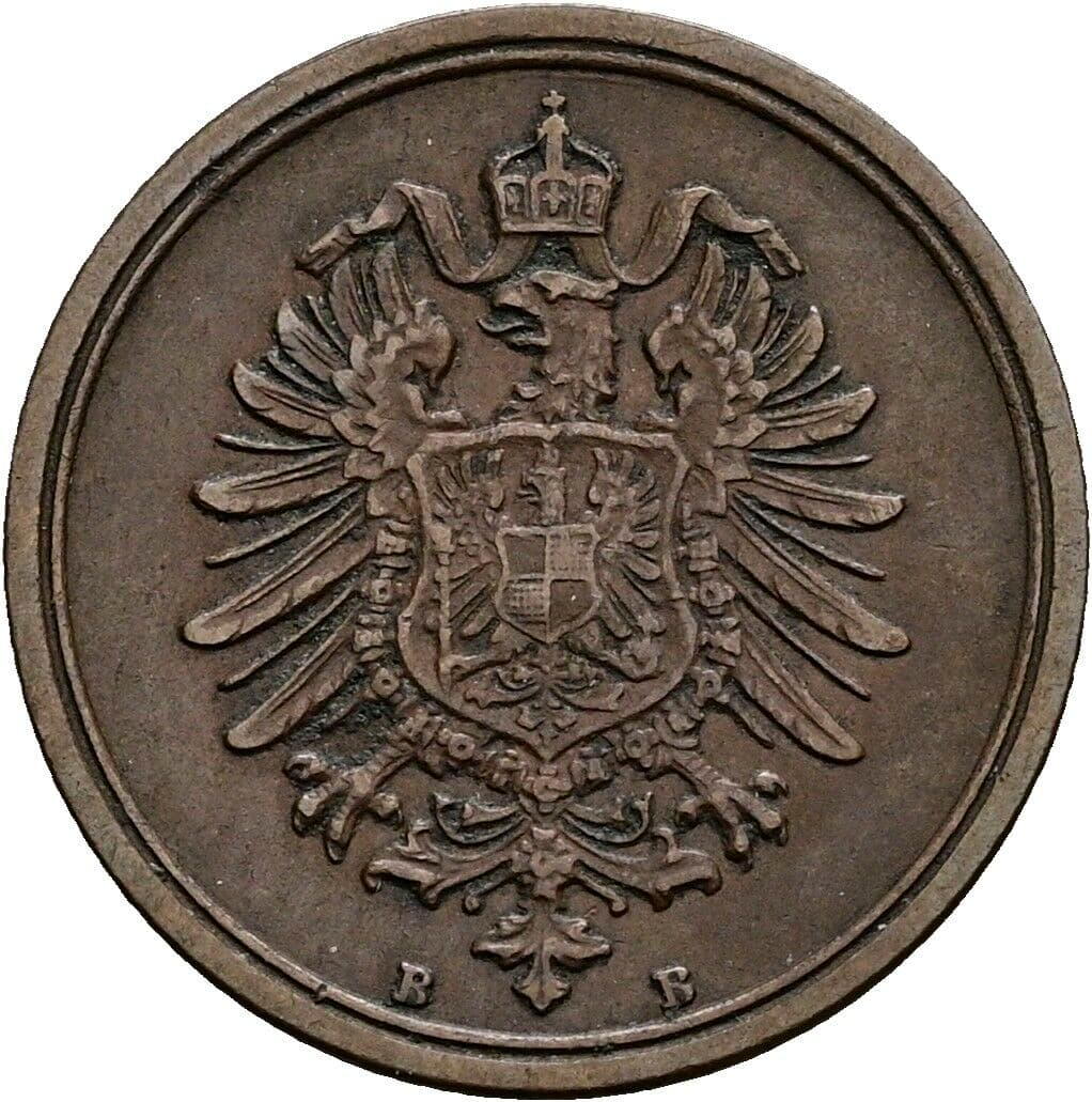 1 Pfennig 1875 B – Rückseite