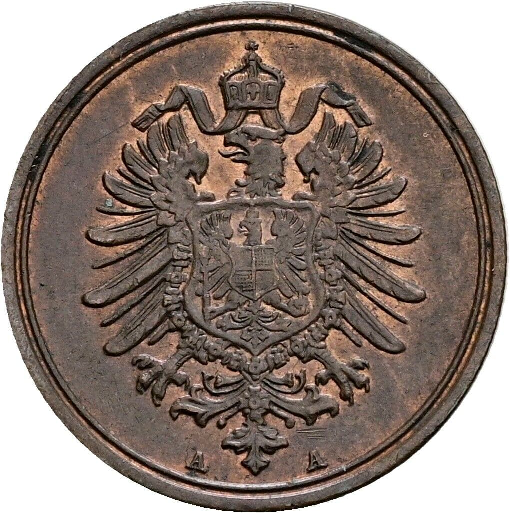 1 Pfennig 1875 A – Rückseite