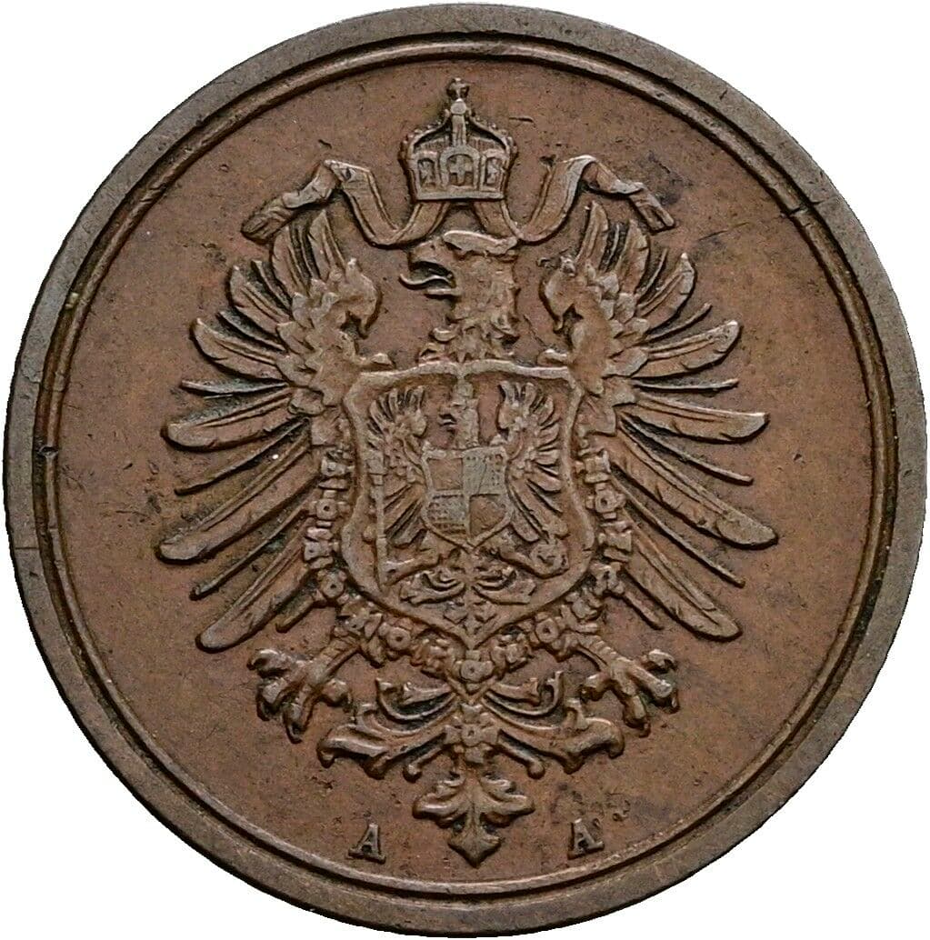 1 Pfennig 1888 A – Rückseite