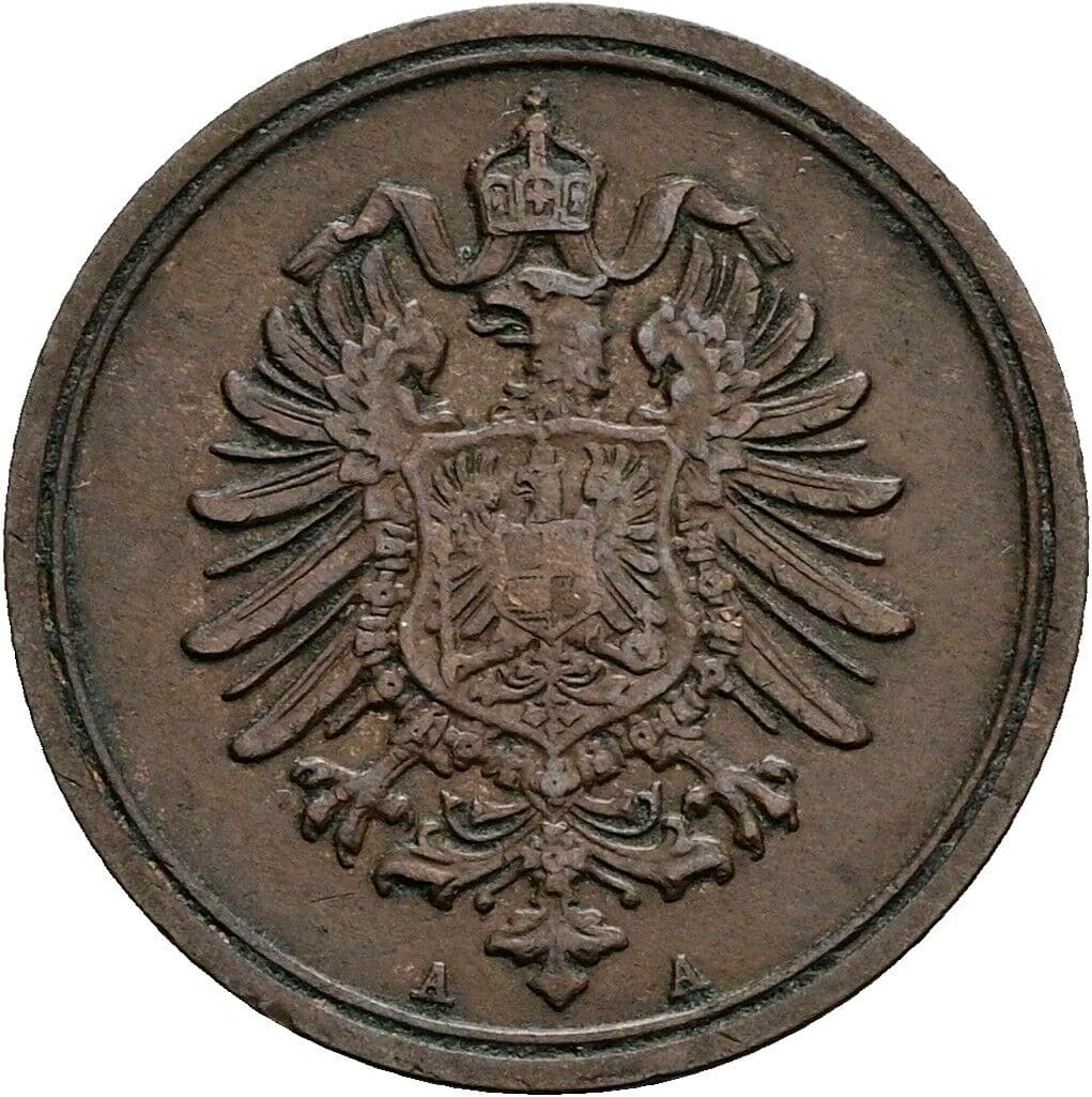 1 Pfennig 1888 A – Rückseite