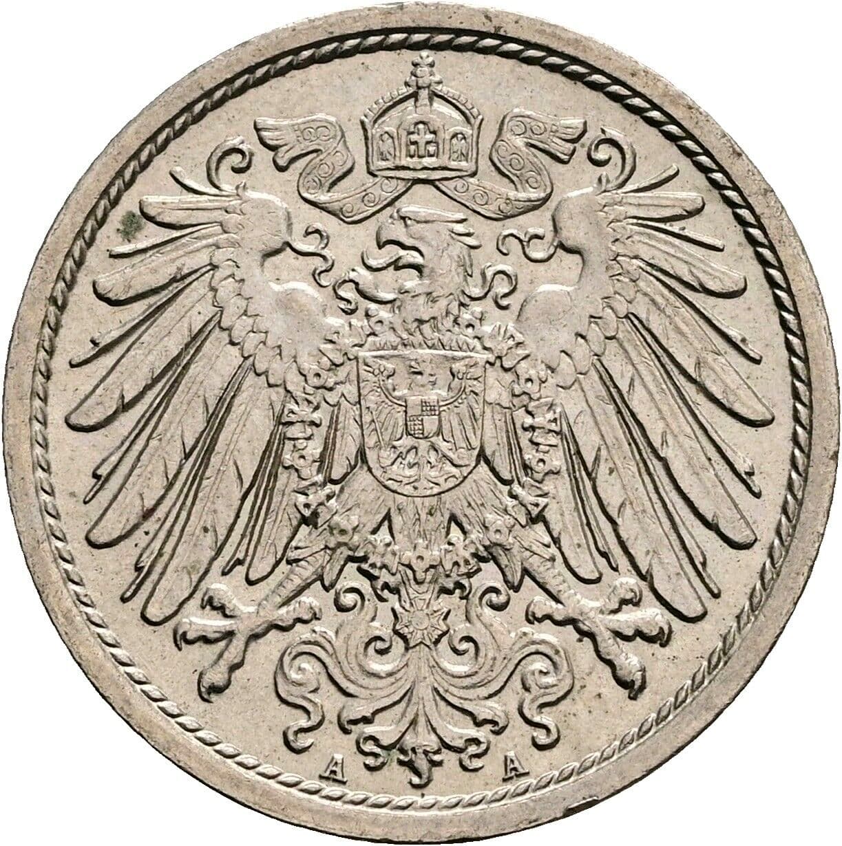 10 Pfennig 1913 A – Rückseite