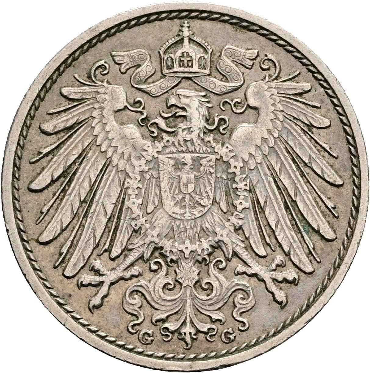 10 Pfennig 1915 G – Rückseite