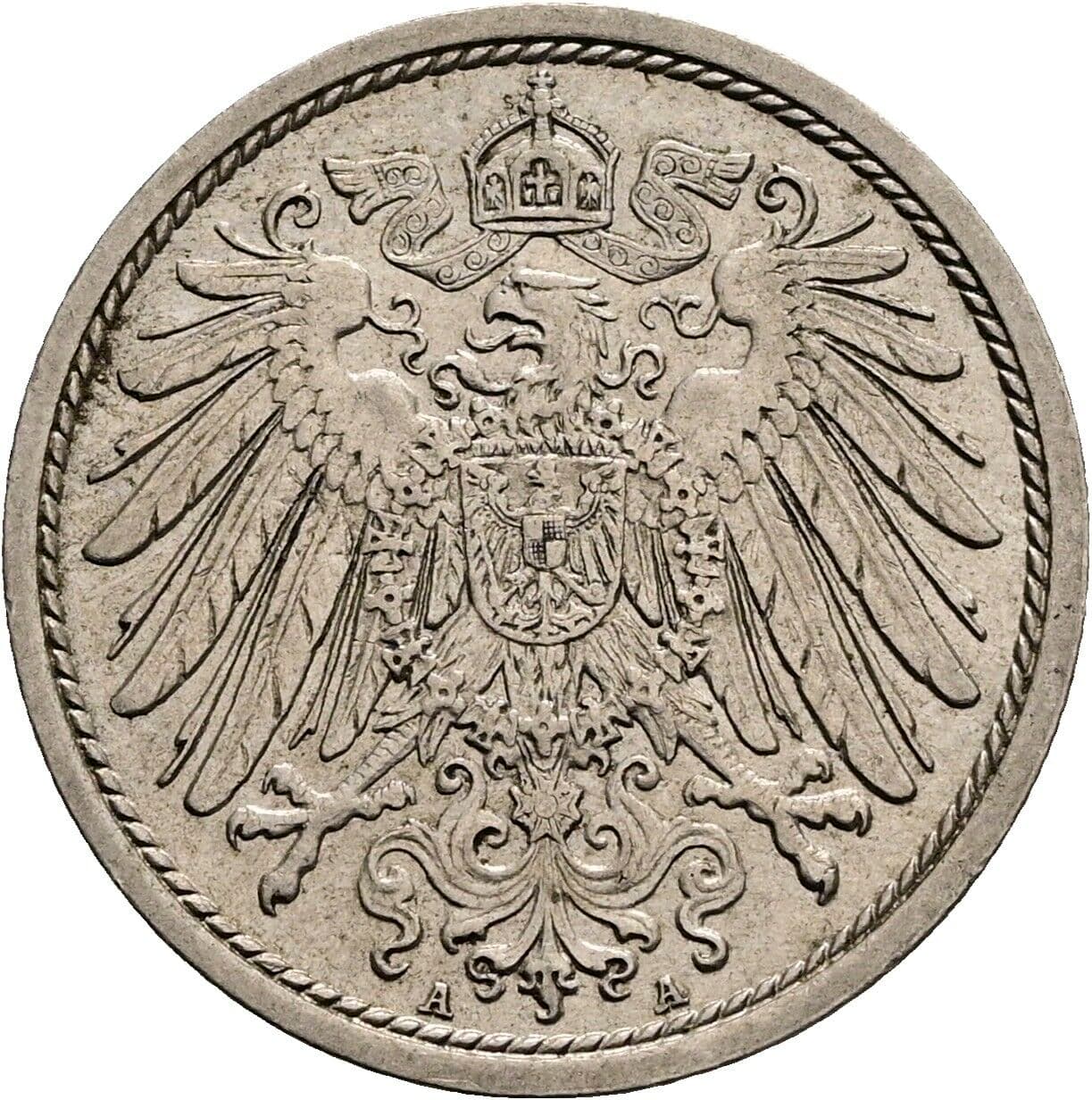 10 Pfennig 1915 A – Rückseite