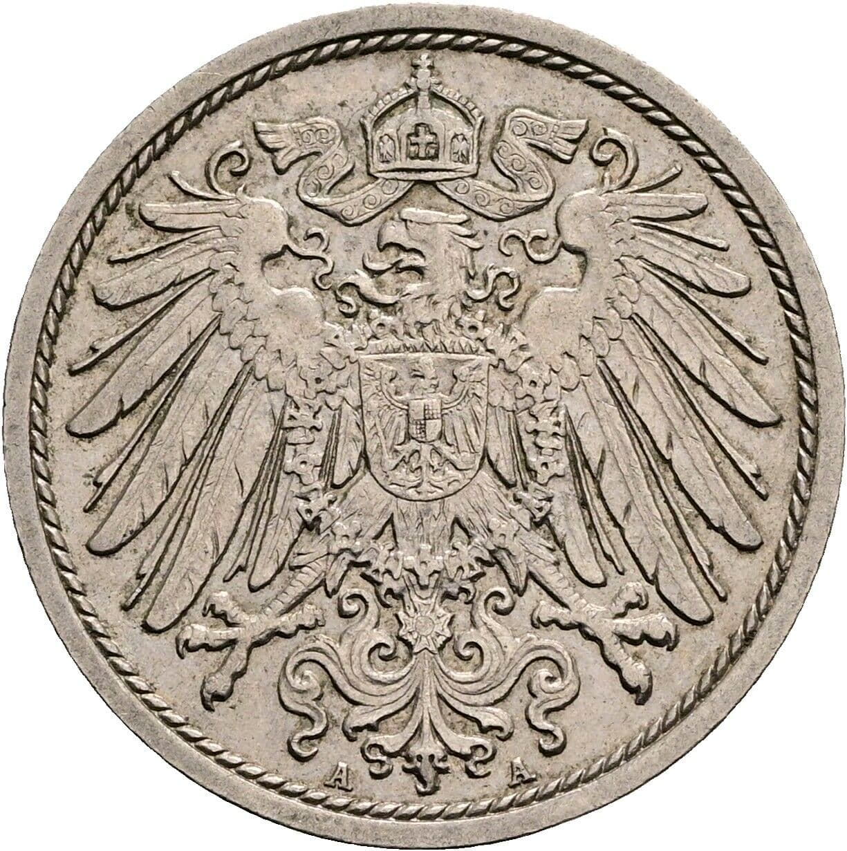 10 Pfennig 1912 A – Rückseite