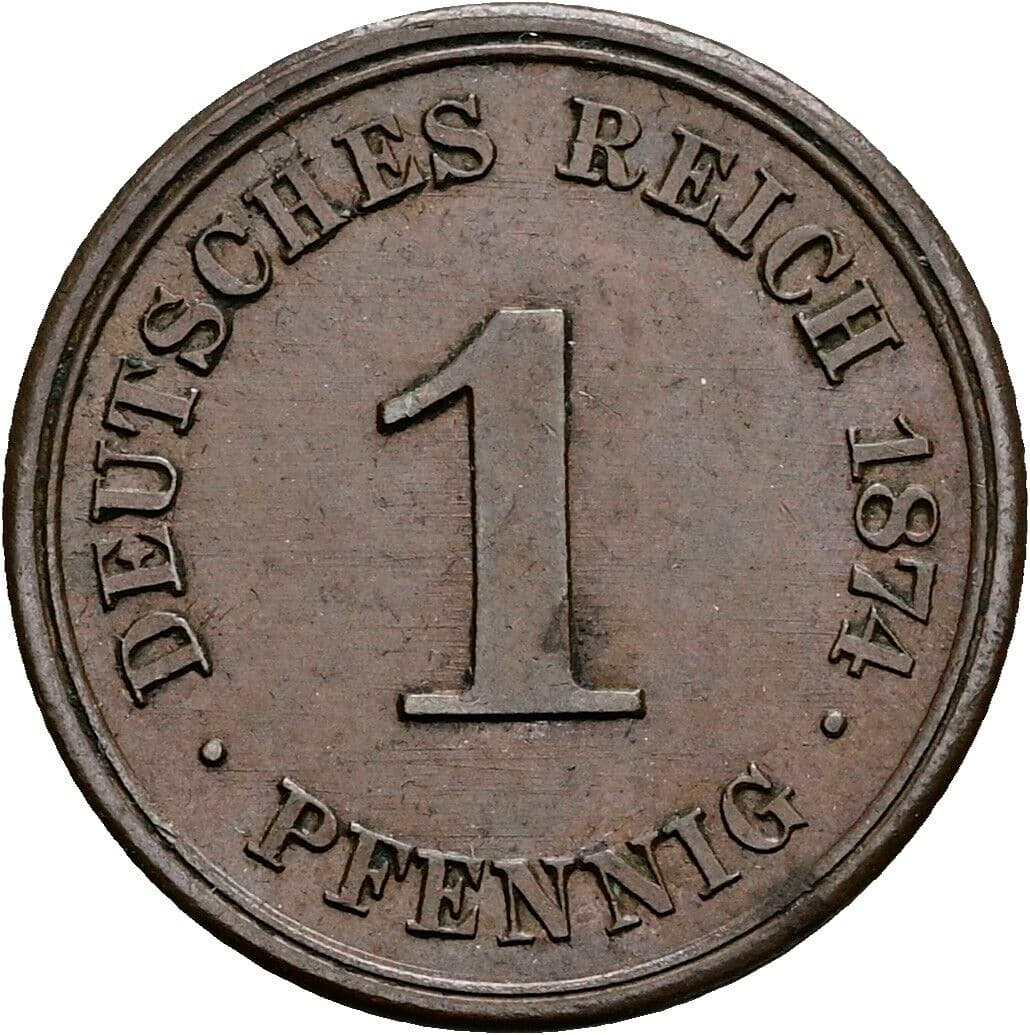 1 Pfennig 1874 A – Vorderseite