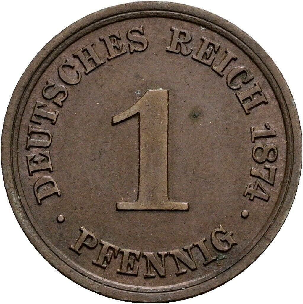 1 Pfennig 1874 A – Vorderseite