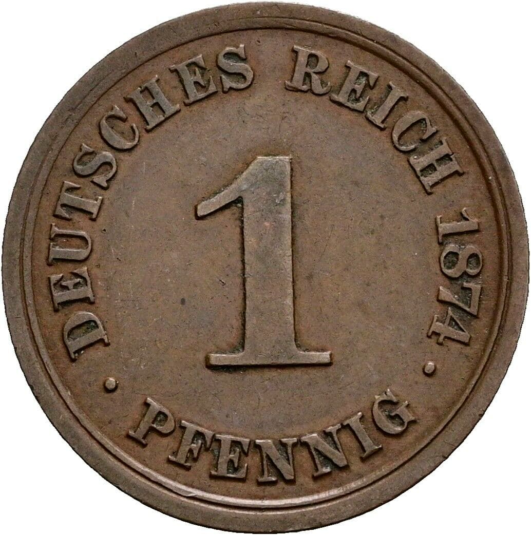 1 Pfennig 1874 A – Vorderseite