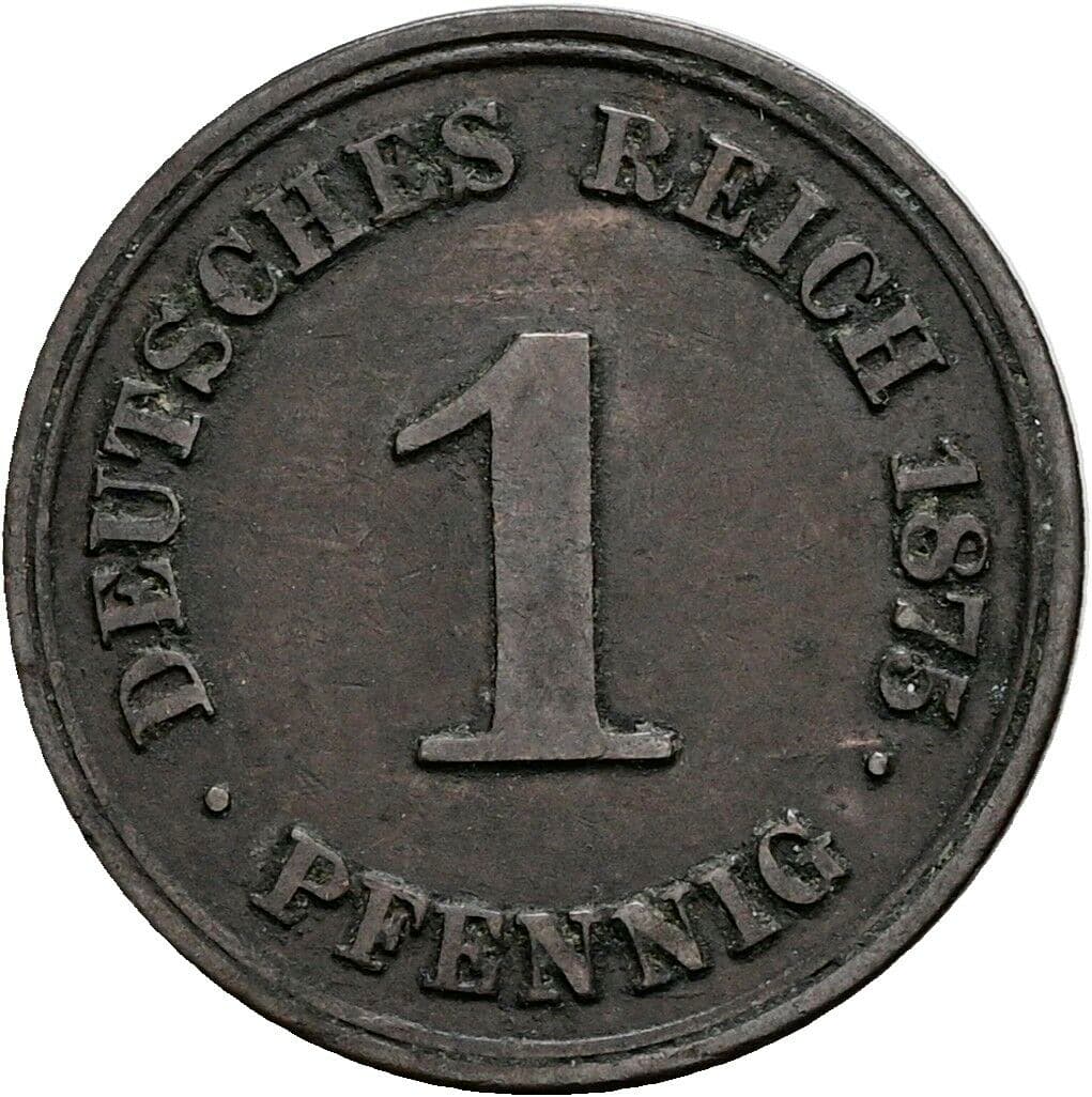 1 Pfennig 1875 A – Vorderseite