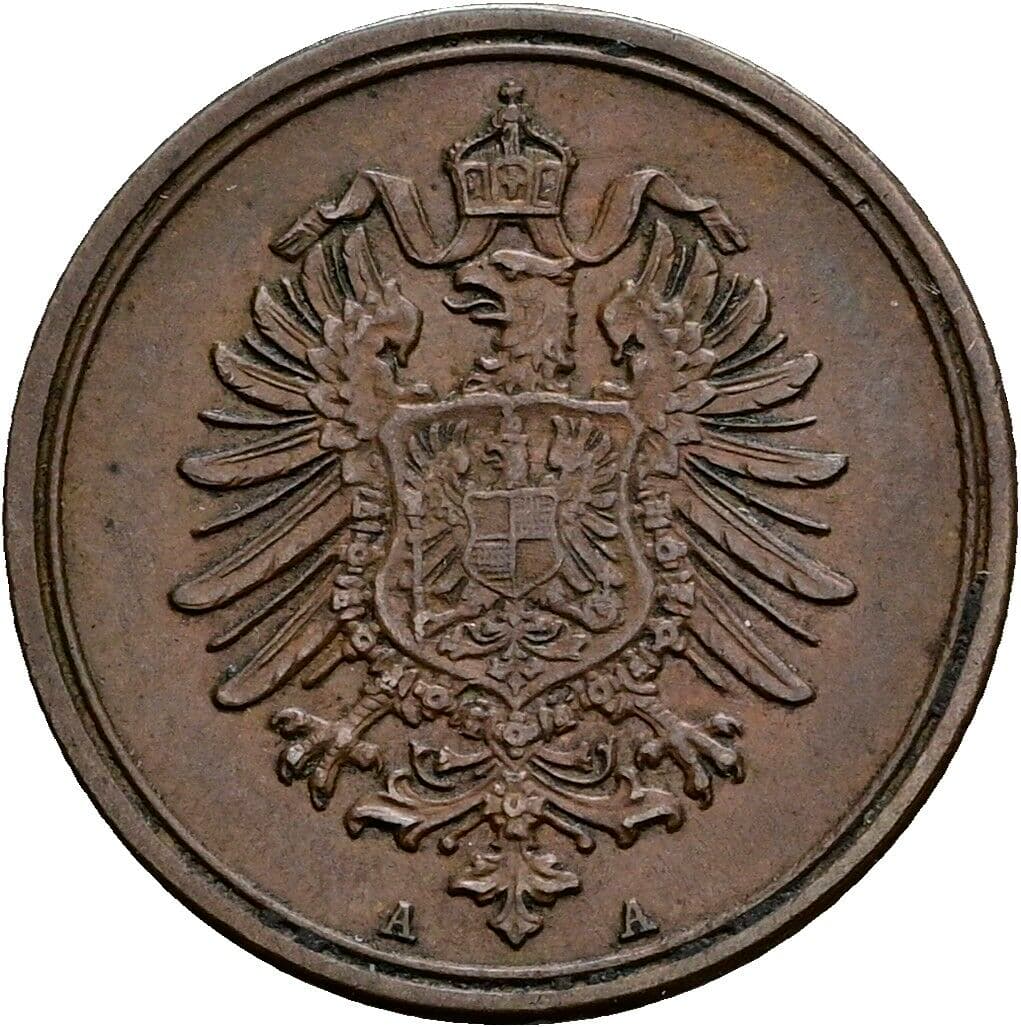 1 Pfennig 1874 A – Rückseite