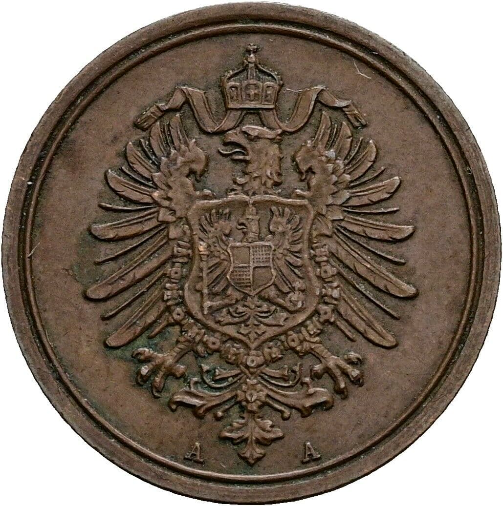 1 Pfennig 1886 A – Rückseite