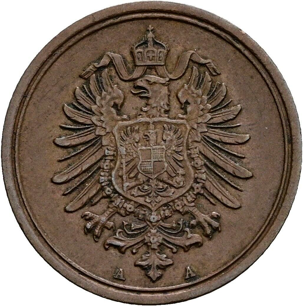 1 Pfennig 1874 A – Rückseite