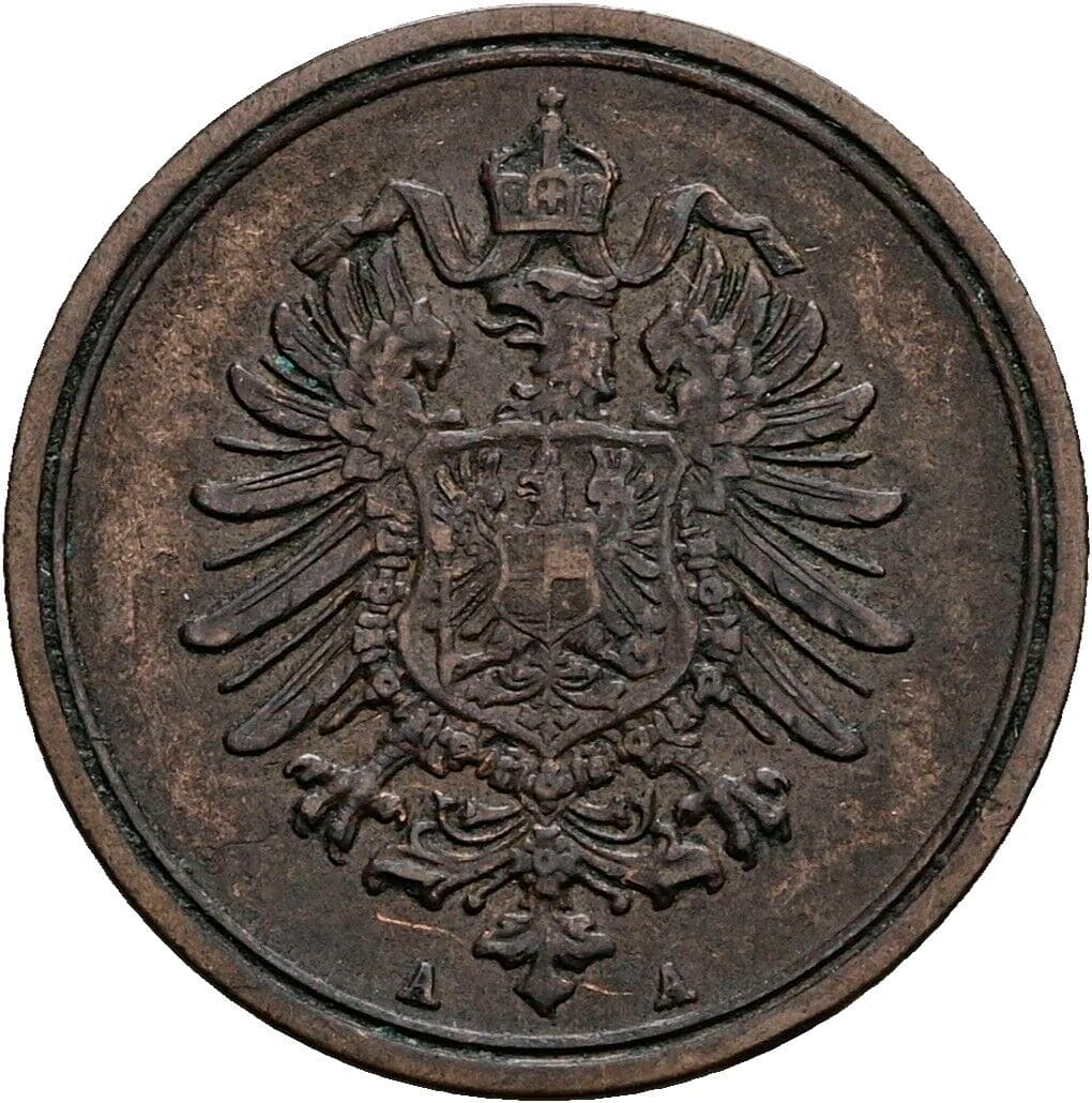 1 Pfennig 1888 A – Rückseite