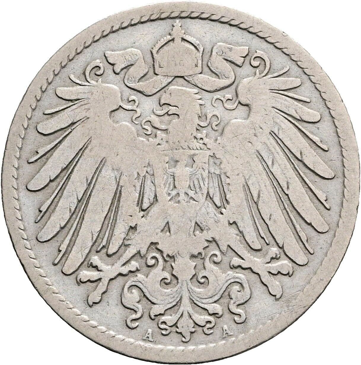 10 Pfennig 1897 A – Rückseite