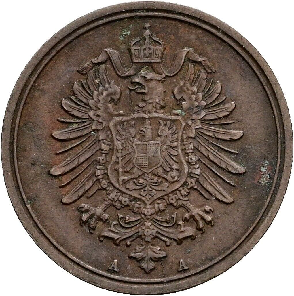 1 Pfennig 1875 A – Rückseite
