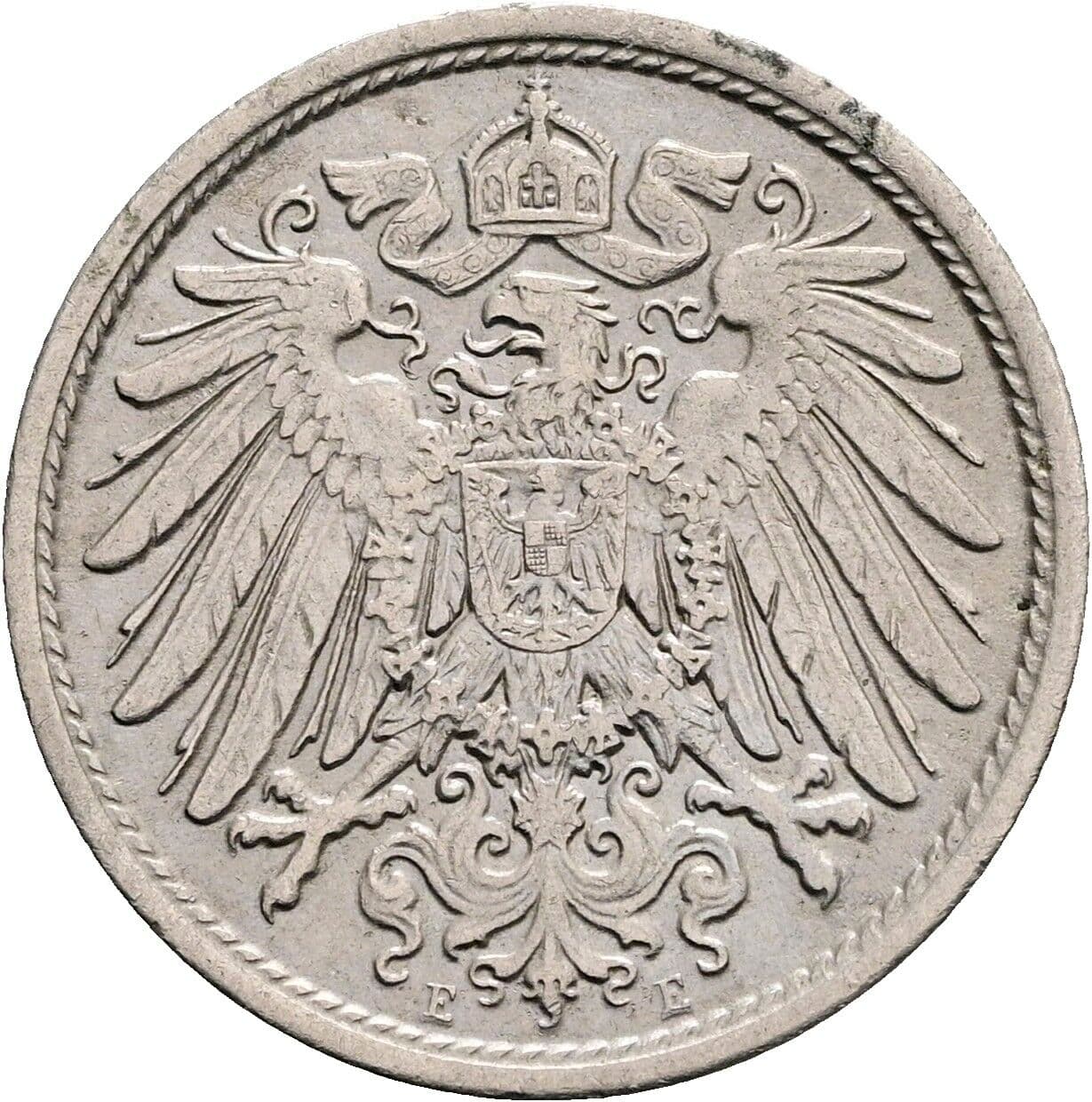 10 Pfennig 1913 E – Rückseite
