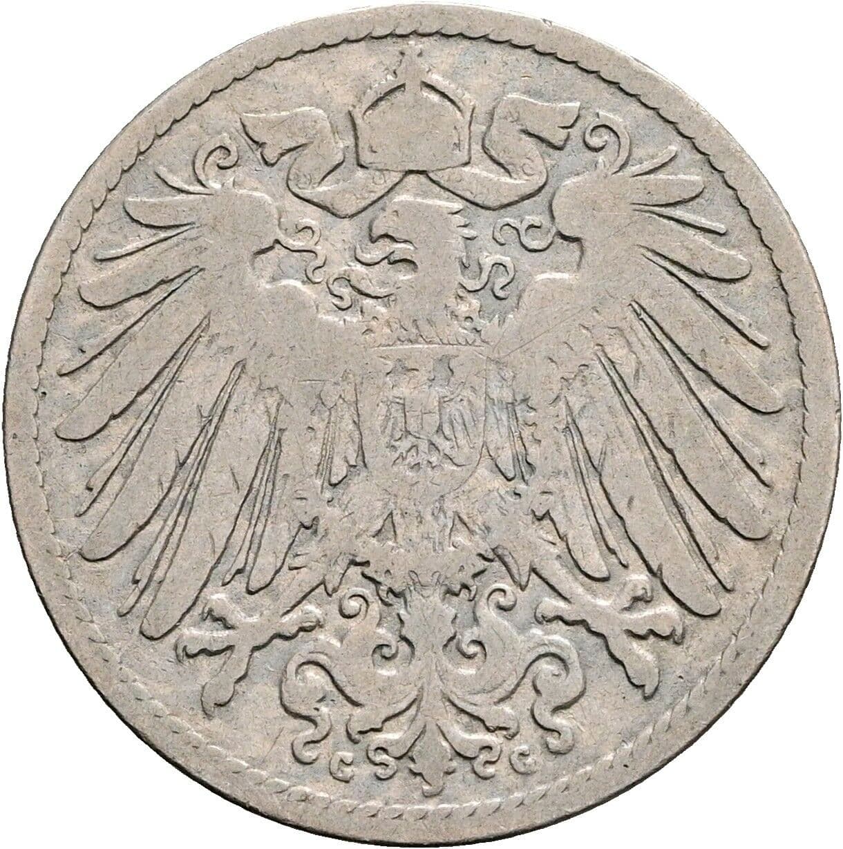 10 Pfennig 1893 G – Rückseite