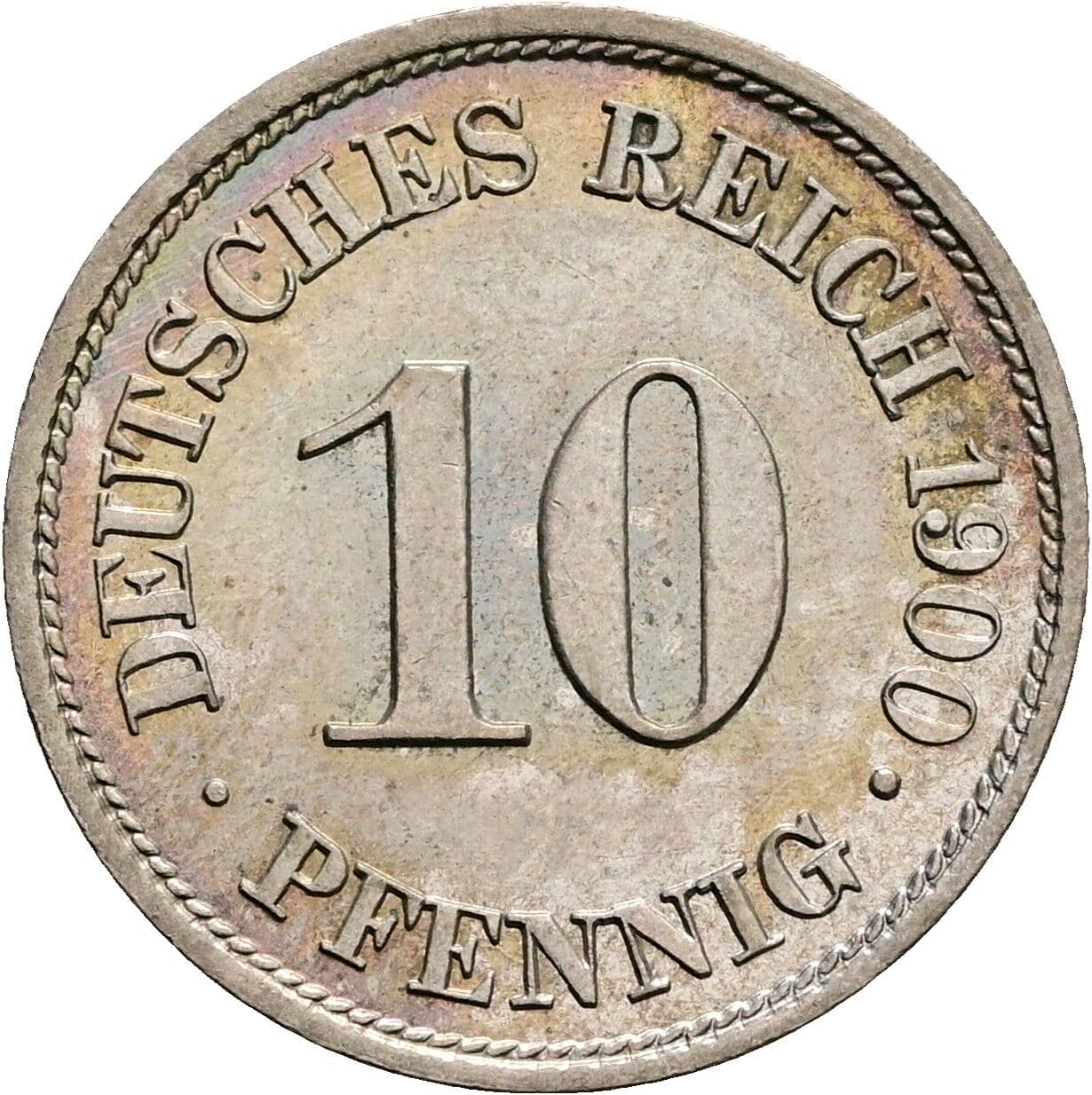 10 Pfennig 1900 A – Vorderseite