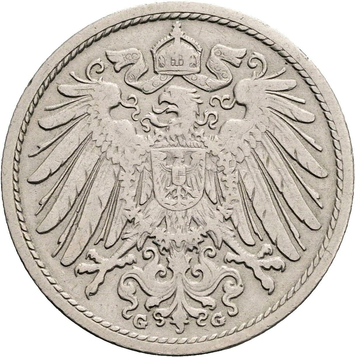 10 Pfennig 1901 G – Rückseite
