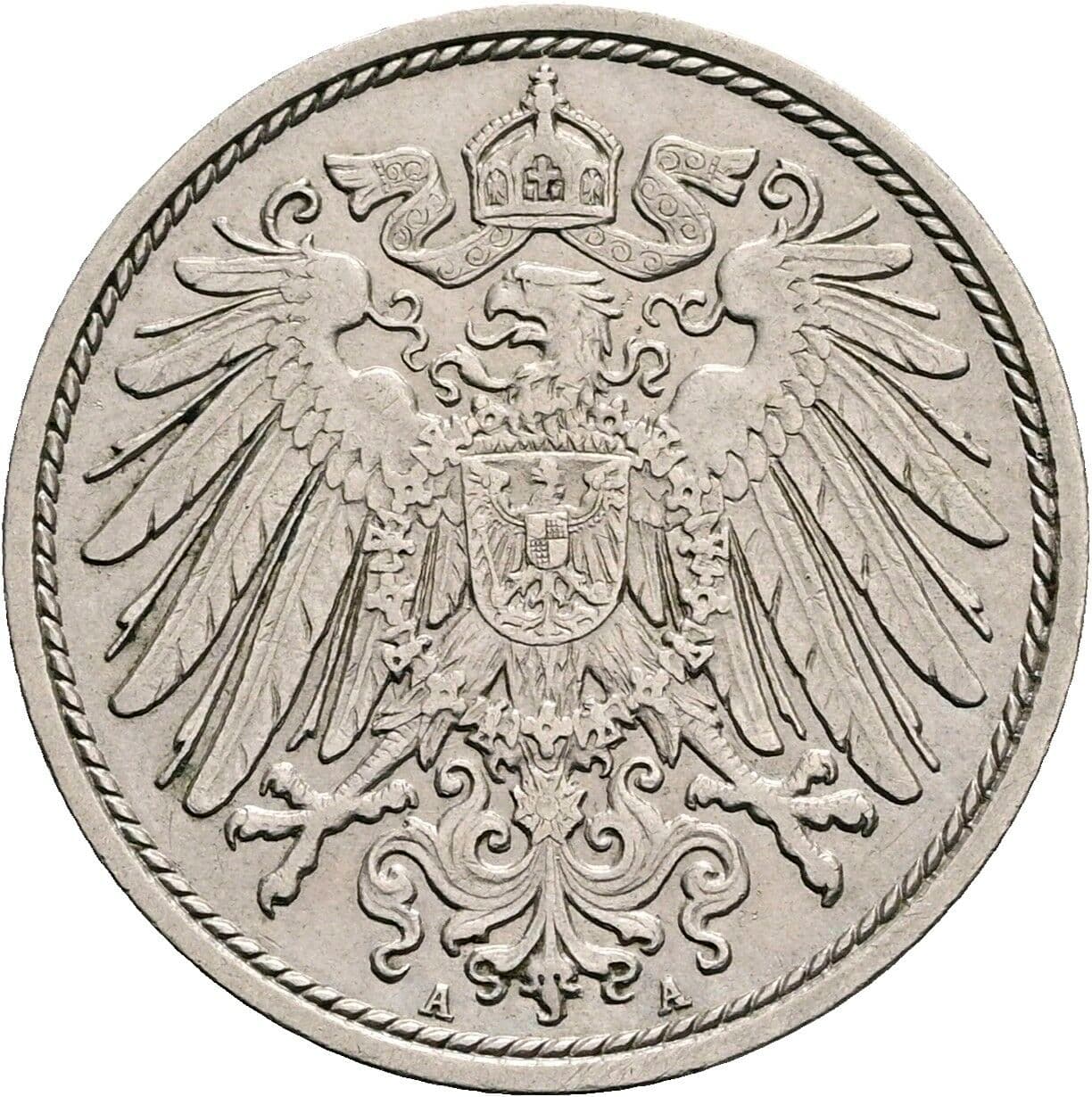 10 Pfennig 1900 A – Rückseite