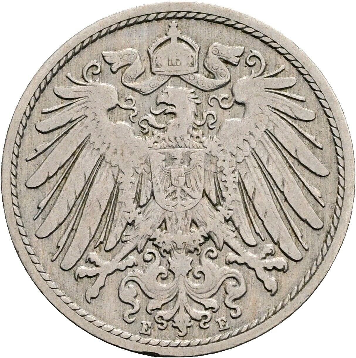10 Pfennig 1899 E – Rückseite