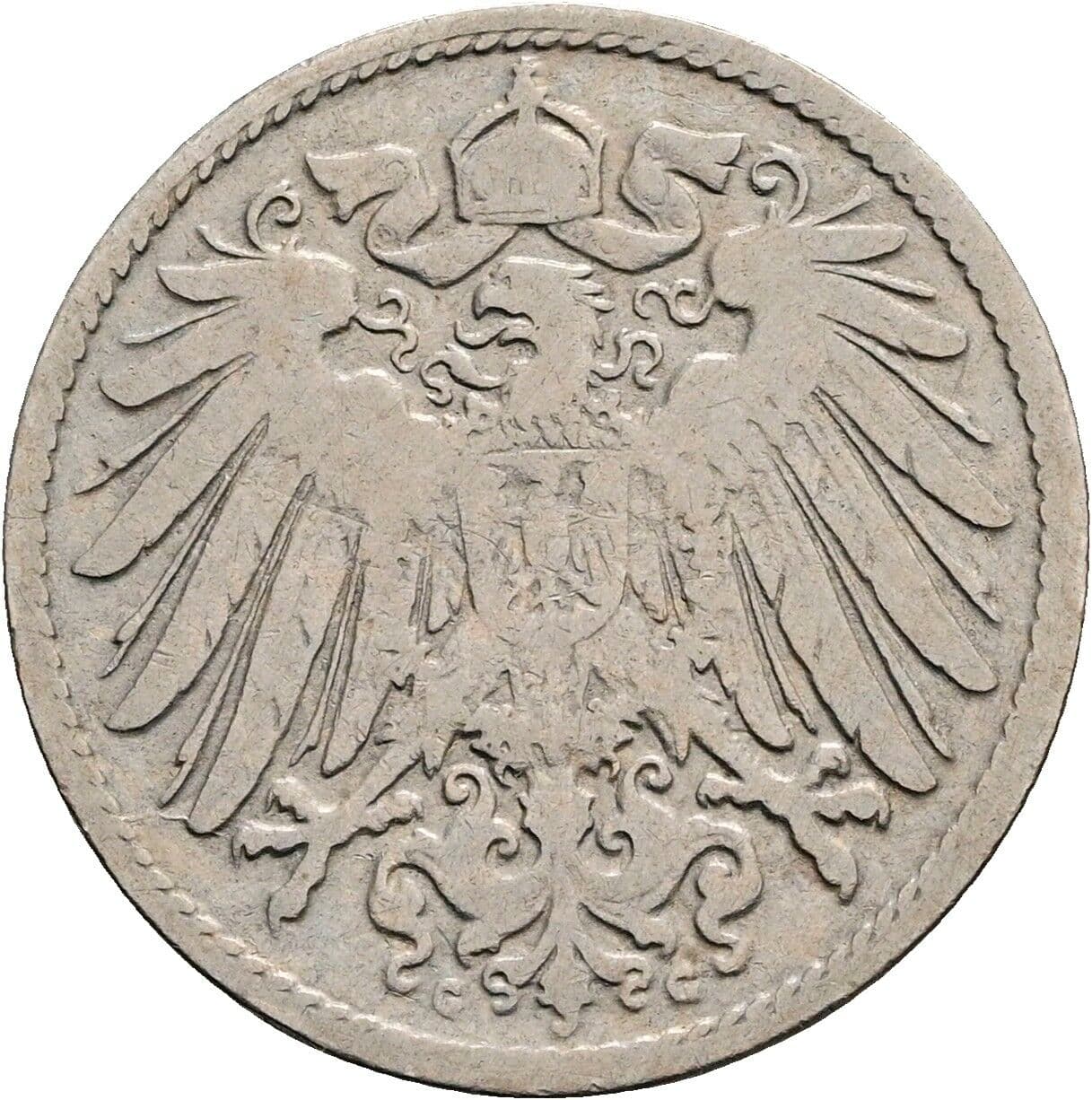 10 Pfennig 1899 G – Rückseite