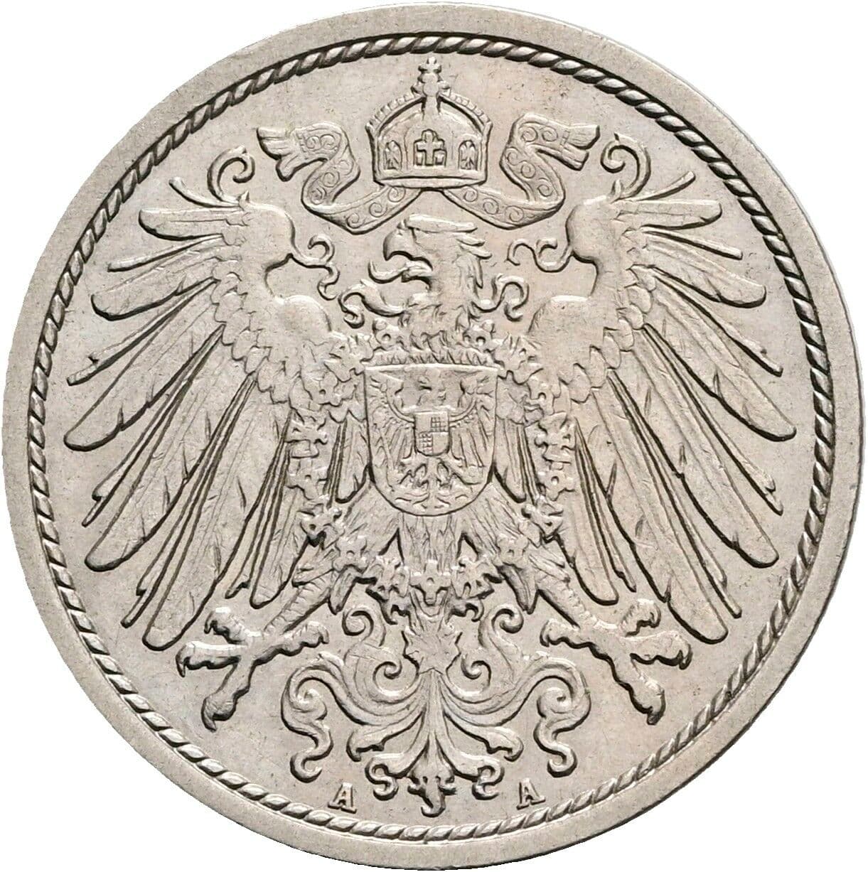 10 Pfennig 1913 A – Rückseite