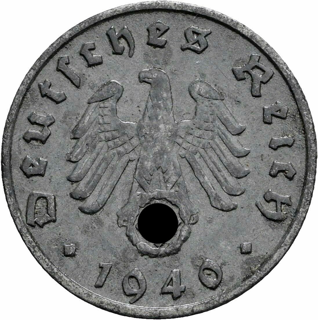5 Reichspfennig 1940 G – Rückseite