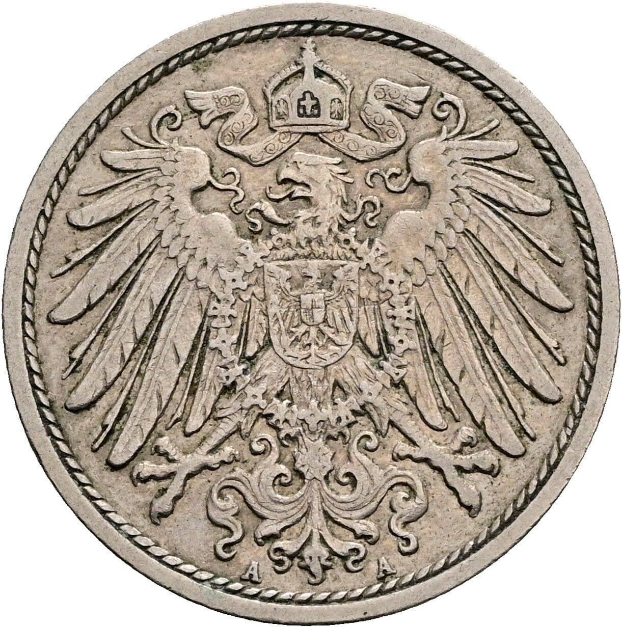 10 Pfennig 1912 A – Rückseite