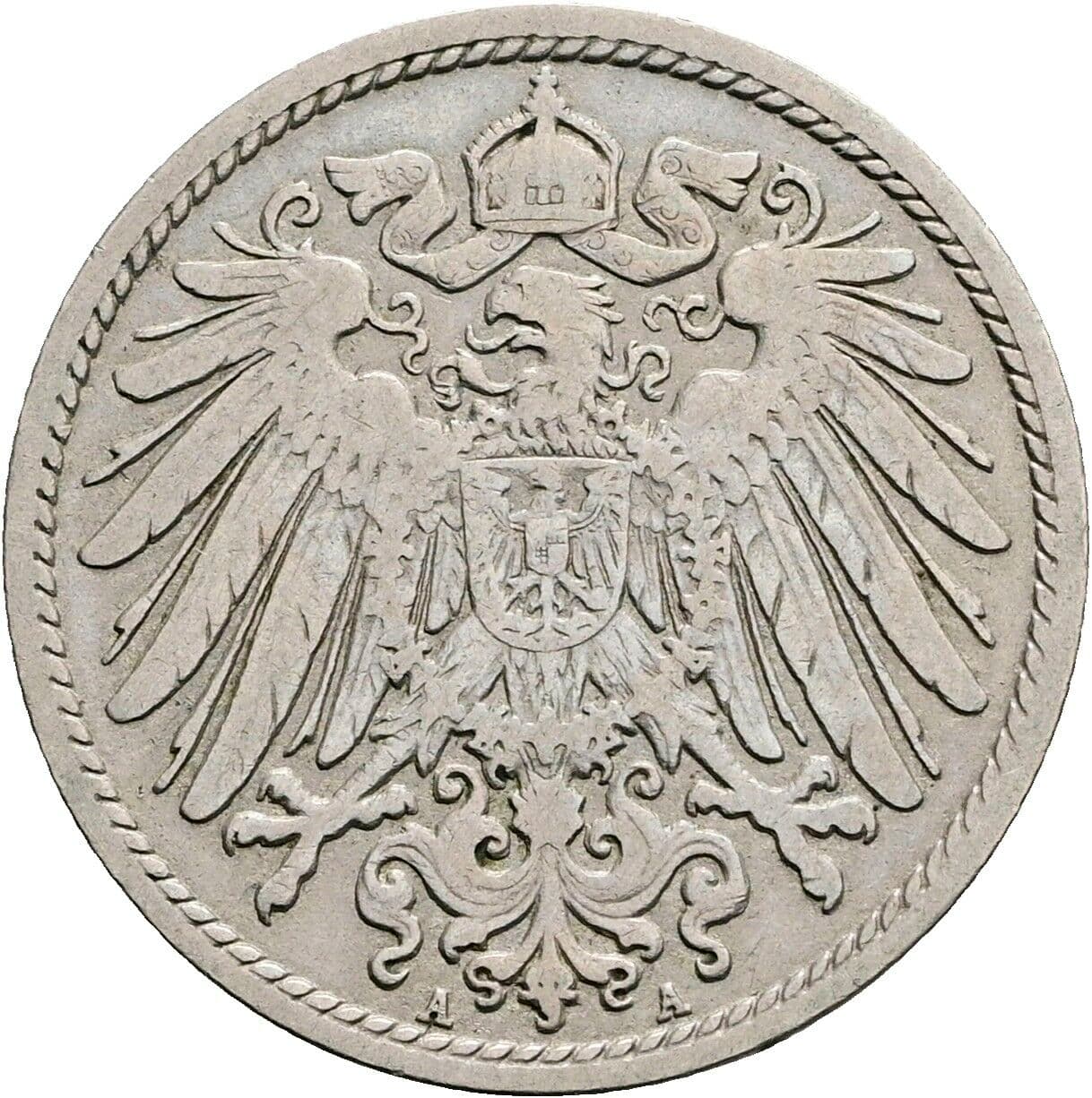 10 Pfennig 1898 A – Rückseite